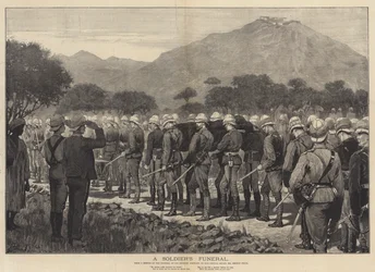 El funeral de un soldado